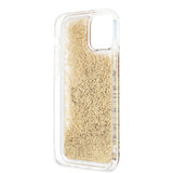 Guess iPhone 12 Pro Max -kuoret, Liquid Glitter, kulta, kirkas