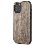 Guess iPhone 12 Pro Max -suojakuori Lizard, kulta