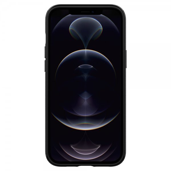 Spigen iPhone 12 Pro Max -kuori, Mag Armor, mattamusta