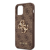 Guess iPhone 12 Pro Max Kuori Metal Logo Ruskea