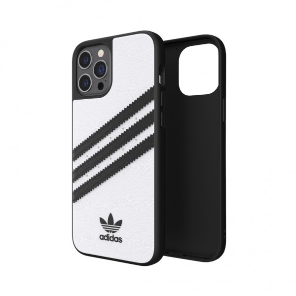 Adidas iPhone 12 Pro Max Kuori Muotoiltu Kotelo PU Valkoinen