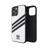 Adidas iPhone 12 Pro Max Kuori Muotoiltu Kotelo PU Valkoinen