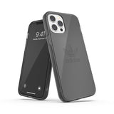 Adidas iPhone 12 Pro Max -suojakuori, läpinäkyvä, musta
