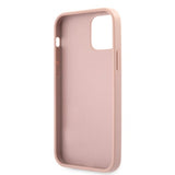 Guess iPhone 12 Pro Max -kuoret Saffiano Vintage Script Ruusukulta