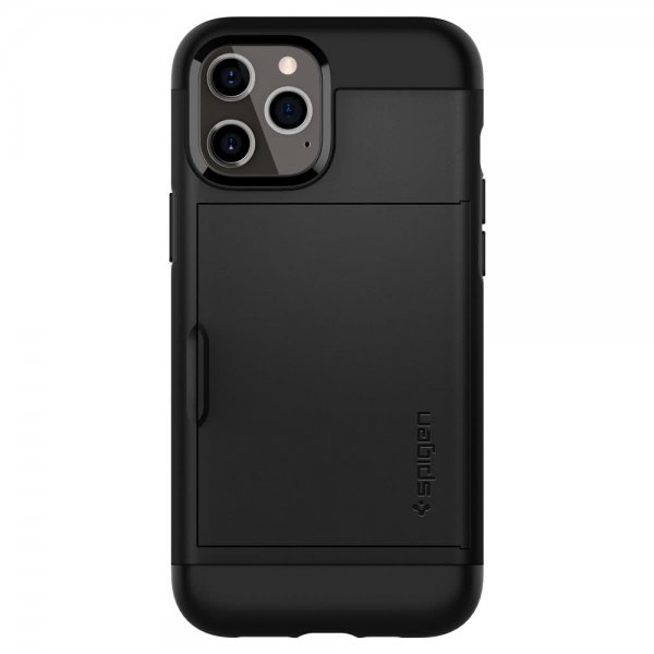Spigen iPhone 12 Pro Max Kuori Slim Armor CS Musta