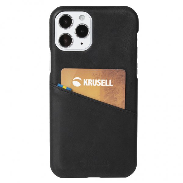 Krusell iPhone 12 Pro Max Kuori Sunne CardCover Vintage Black