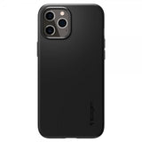 Spigen iPhone 12 Pro Max Kuori Thin Fit Musta