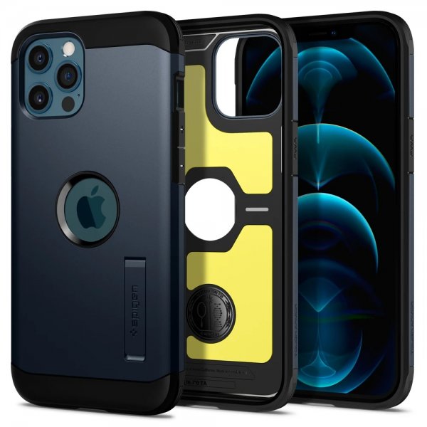 Spigen iPhone 12 Pro Max Kuori Tough Armor Metal Slate