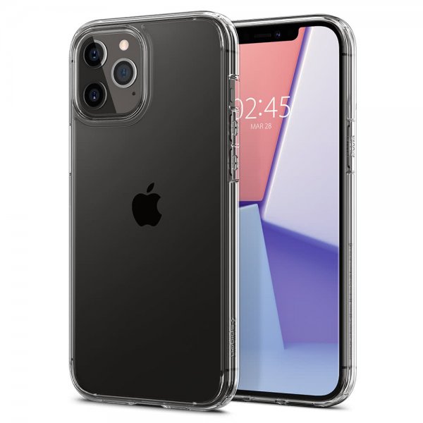 Spigen iPhone 12 Pro Max -suojakuori Ultra Hybrid Crystal Clear