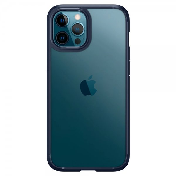 Spigen iPhone 12 Pro Max -suojakuori Ultra Hybrid Navy Blue