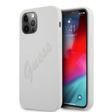 Guess iPhone 12 Pro Max Kuori Vintage Silicone Cream