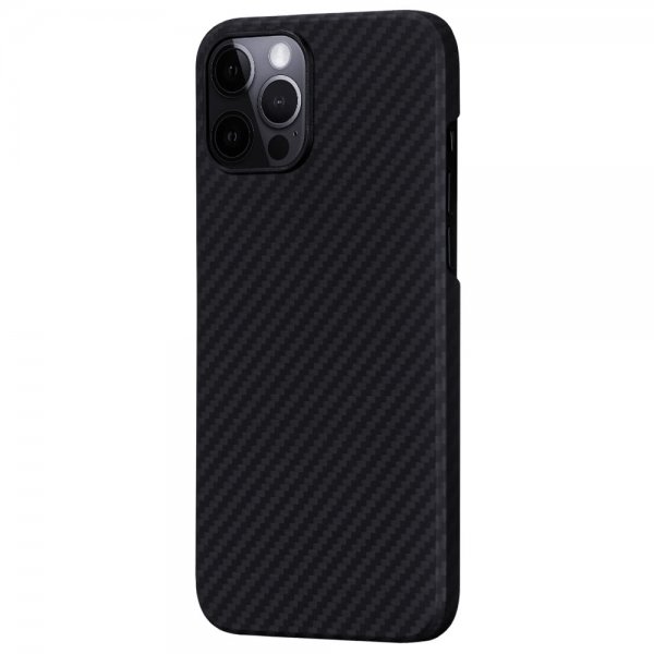Pitaka iPhone 12/iPhone 12 Pro -kuori MagEZ Case Musta/Harmaa Twill