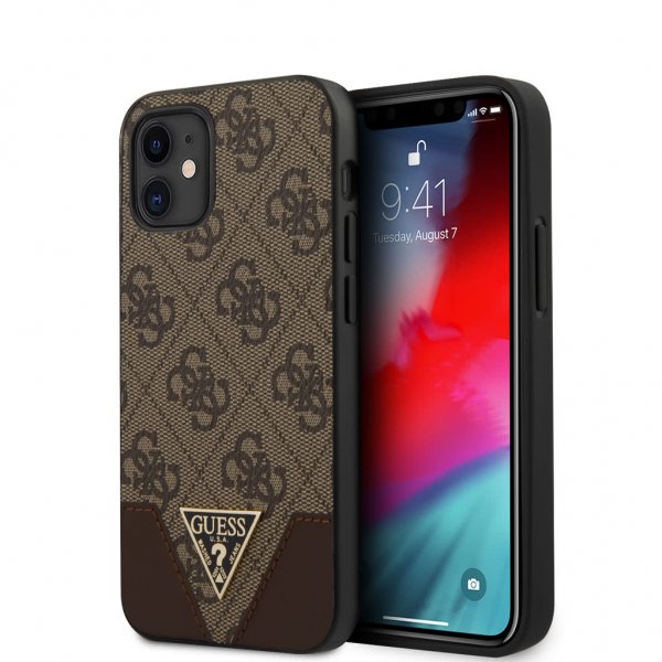 Guess iPhone 12 Mini Kuori 4G Ruskea
