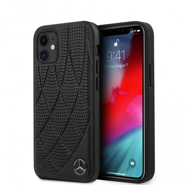 Mercedes Benz iPhone 12 Mini Kuori Bow Cover Musta