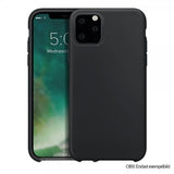 Xqisit iPhone 12 Mini Silikonikuori, musta