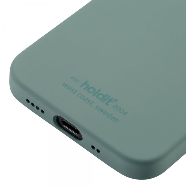 holdit iPhone 12 Mini Silikonikuori Moss Green