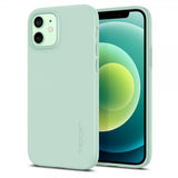 Spigen iPhone 12 Thin Fit -suojakuori, Apple Mint