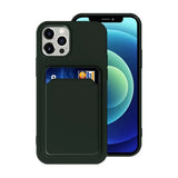 iPhone 12/iPhone 12 Pro Kuoret Korttipidike Vihreä
