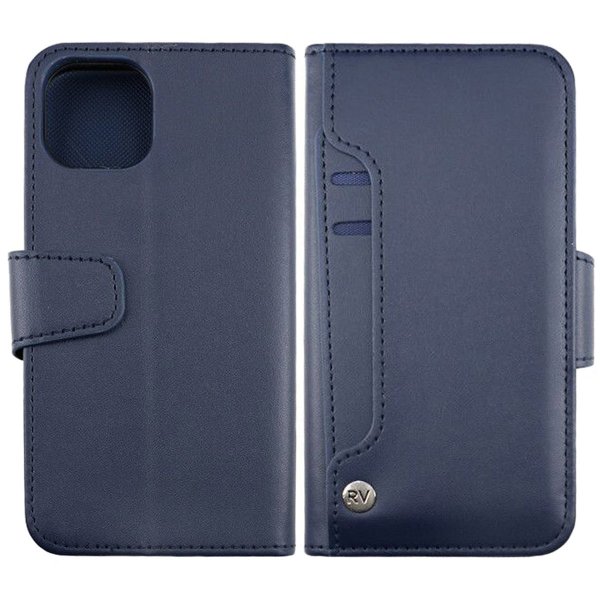 Rvelon iPhone 12/iPhone 12 Pro Kotelo, taitettava korttipaikka, sininen