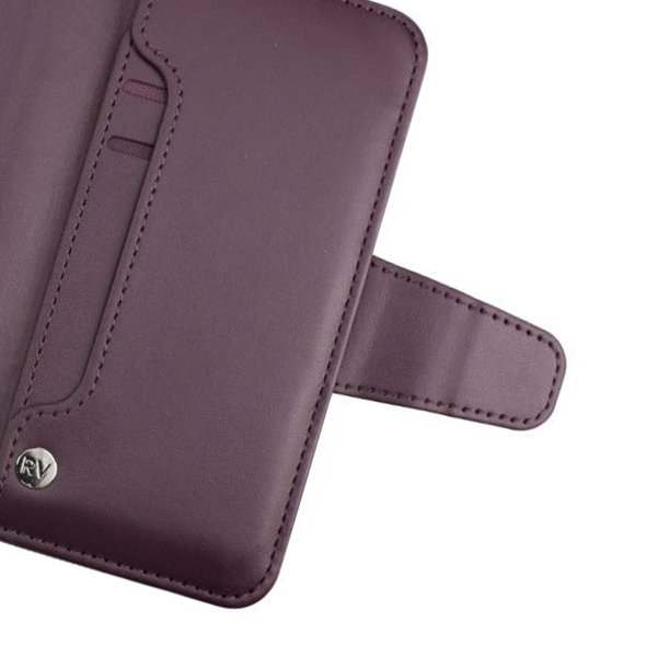 Rvelon iPhone 12/iPhone 12 Pro Kotelo, taitettava korttipaikka, violetti