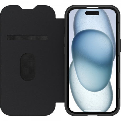 Otterbox iPhone 13/14/15/16/17 React Folio MagSafe -kotelo, musta, läpinäkyvä