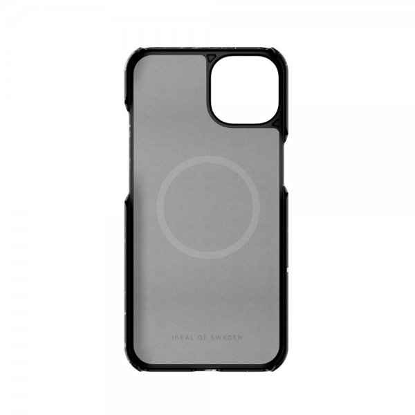 Ideal of Sweden iPhone 13/14/15/16e/17e Kuori Fashion Case MagSafe Black Thunder Marble
