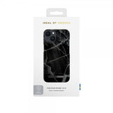 Ideal of Sweden iPhone 13/14/15/16e/17e Kuori Fashion Case MagSafe Black Thunder Marble