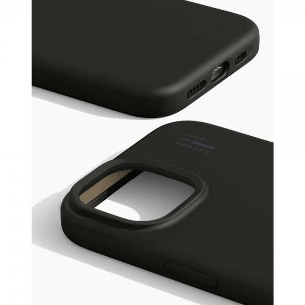Ideal of Sweden iPhone 13/14/15/16e/17e Kuori Silikoninen MagSafe Musta
