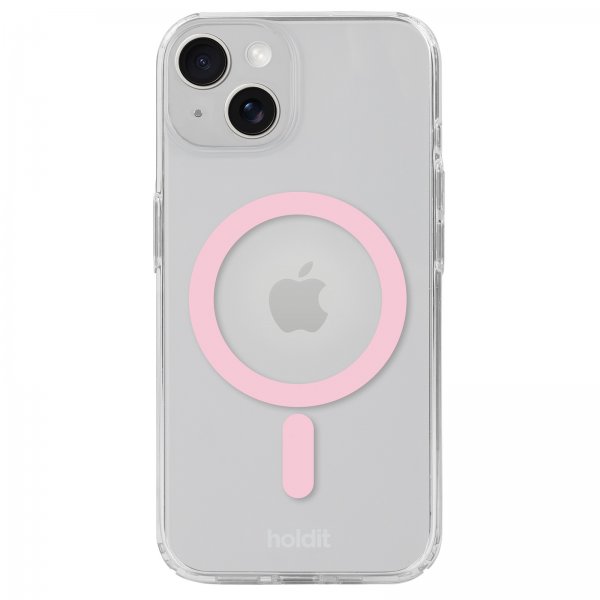holdit iPhone 13/14/15 Kuori MagSafe Case Ruusunkultainen Läpinäkyvä