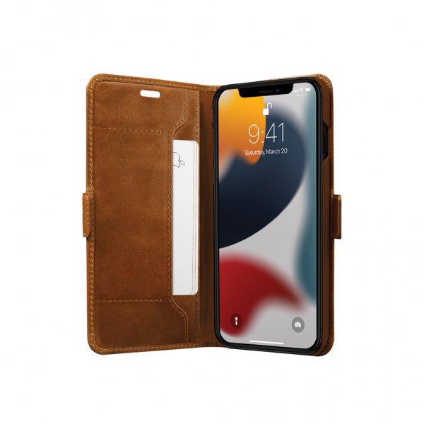 dbramante1928 iPhone 13-kotelo Copenhagen Slim Tan