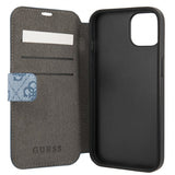 Guess iPhone 13 -suojakuori, metallilogo, sininen