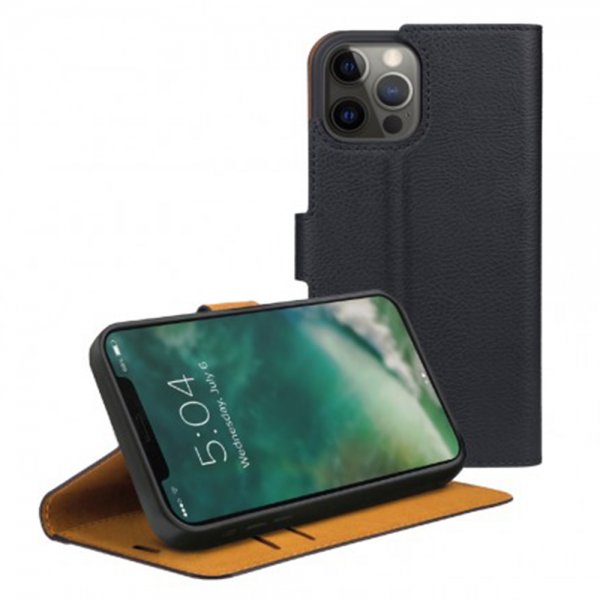 Xqisit iPhone 13 -kotelo Slim Wallet Selection, musta