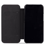 holdit iPhone 13 SlimFlip Wallet -suojakotelo, musta