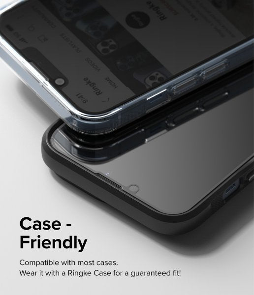 Ringke iPhone 13/iPhone 13 Pro/iPhone 14 -näytönsuoja Privacy Glass