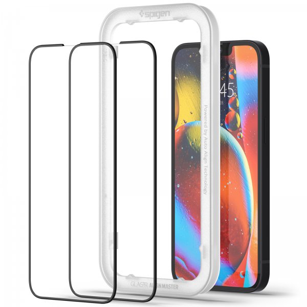Spigen iPhone 13/iPhone 13 Pro/iPhone 14 -näytönsuoja GLAS.tR ALIGNmaster 2-pakkaus