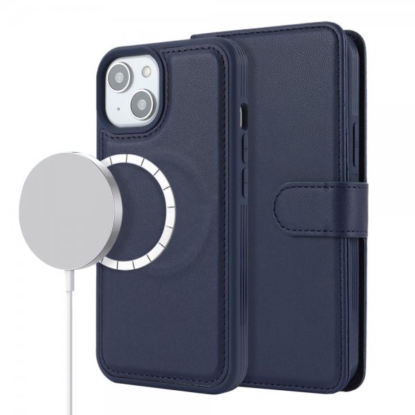 iPhone 13/iPhone 14 Suojakotelo irrotettavalla MagSafe-kuorella, sininen