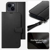 Spigen iPhone 13/iPhone 14 Kotelo Wallet S Musta