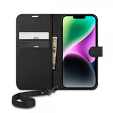 Spigen iPhone 13/iPhone 14 Kotelo Wallet S Musta