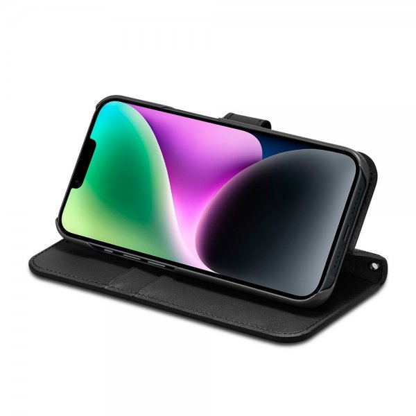 Spigen iPhone 13/iPhone 14 Kotelo Wallet S Musta