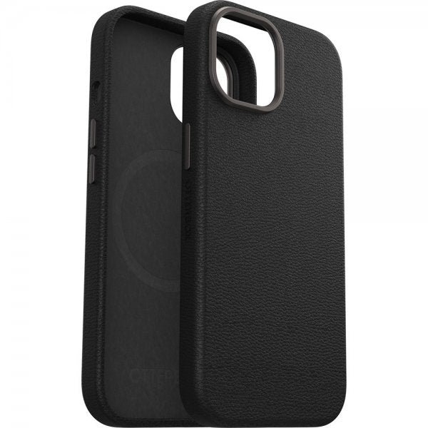Otterbox iPhone 13/14/15 Suojakuori Symmetry Cactus Leather MagSafe Noir Ash