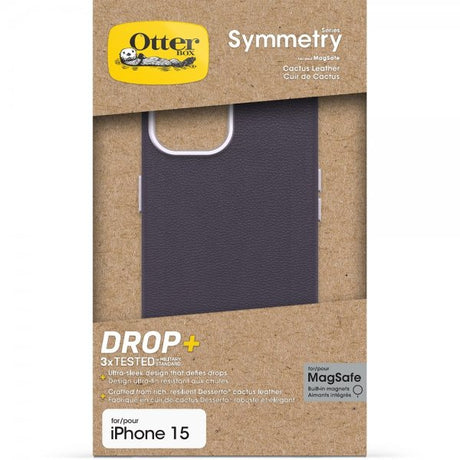 Otterbox iPhone 13/14/15 Suojakuori Symmetry Cactus Leather MagSafe Plum Luxe