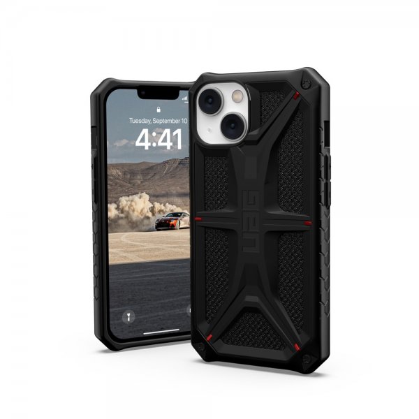 Urban Armor Gear (UAG) iPhone 13/iPhone 14 Kotelo Monarch Kevlar Musta