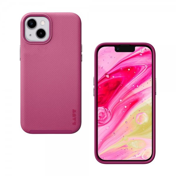 LAUT iPhone 13/iPhone 14 kuoret Shield Bubblegum Pink