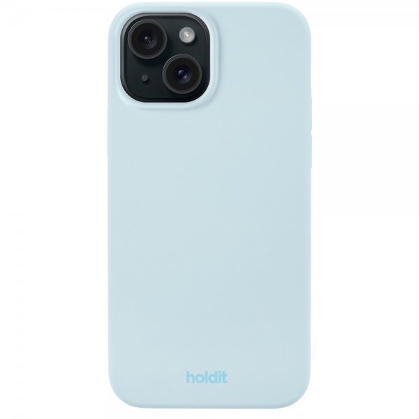 holdit iPhone 13/iPhone 14 Silikonikuori Mineral Blue