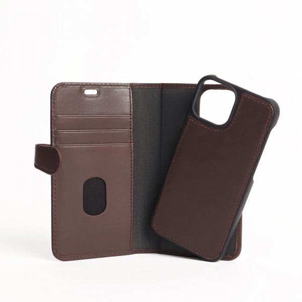 Buffalo iPhone 13 Mini -suojakuori, irrotettava kuori, ruskea