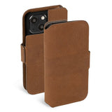 Krusell iPhone 13 Mini Kotelo Leather PhoneWallet Konjakki
