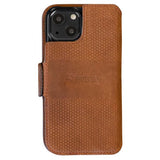 Krusell iPhone 13 Mini Kotelo Leather PhoneWallet Konjakki