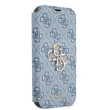 Guess iPhone 13 Mini -suojakuori, Metal Logo, sininen