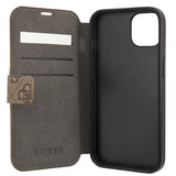 Guess iPhone 13 Mini Suojakuori Metallilogo Ruskea