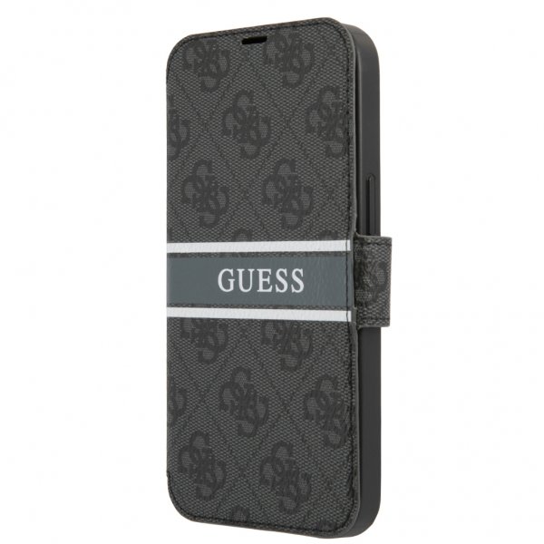 Guess iPhone 13 Mini Suojakuori Printed Stripe Harmaa
